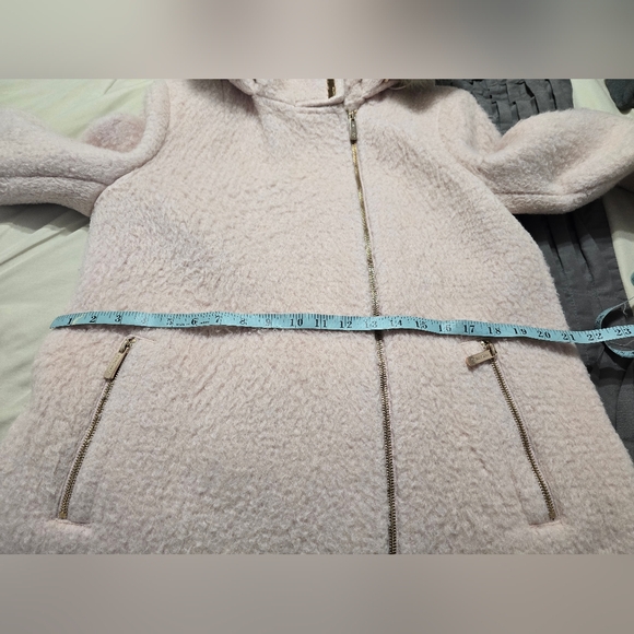 Calvin Klein Fur Trim Hooded Coat - Picture 9 of 9